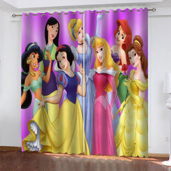Princess Snow White Curtains Blackout Window Treatments Drapes Room Decor (Online Order Only)