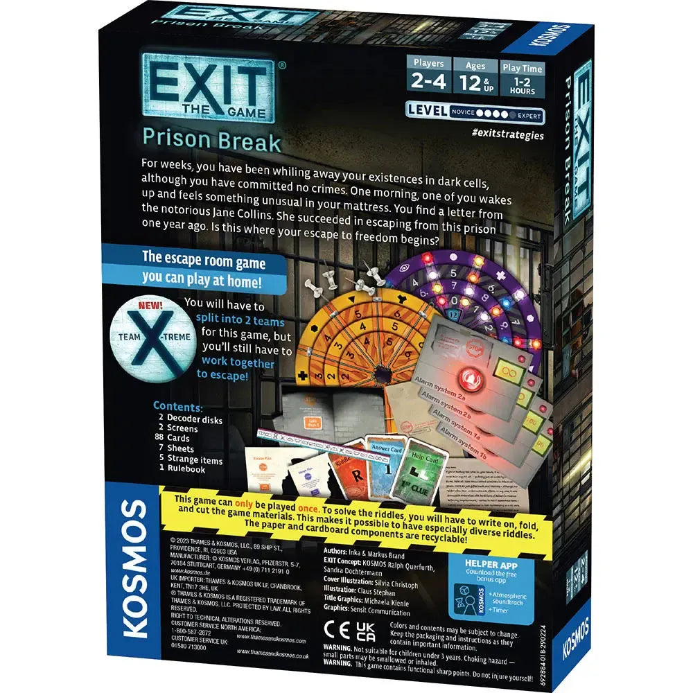 Prison Break - Exit the Escape Room Game - Kosmos (ONLINE ORDER ONLY)