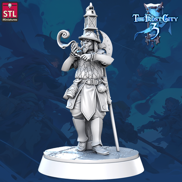 3D Printed STL Miniatures Prison Guards Core Characters The Frost City 3 28 - 32mm War Gaming D&D (Online Only)