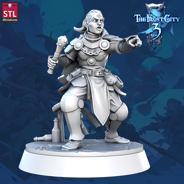 3D Printed STL Miniatures Prison Guards Core Characters The Frost City 3 28 - 32mm War Gaming D&D (Online Only)