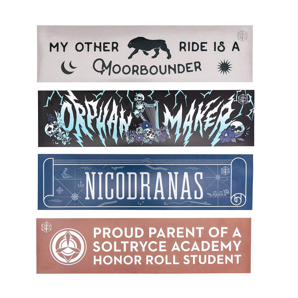 Critical Role: Mighty Nein - Bumper Sticker 4-Pack Set (ONLINE ORDER ONLY)