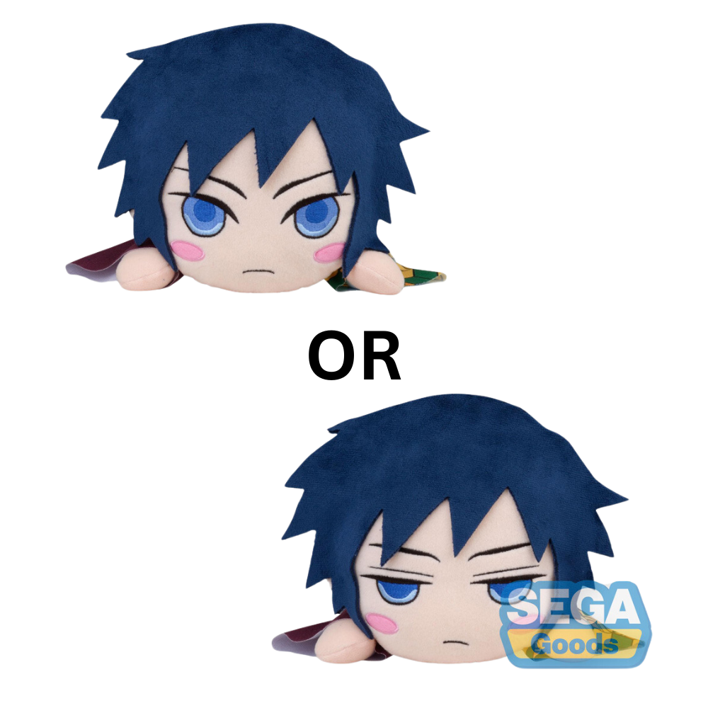 SEGA: Nesoberi Lay-Down Plush: Demon Slayer: Kimetsu no Yaiba - Giyu Tomioka (Normal OR Scornful) SP Plush (ONLINE ORDER ONLY)