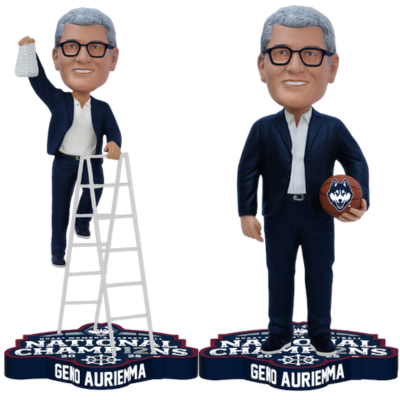 Geno Auriemma UConn Huskies 2025 NCAA Women's Basketball National Champions Bobbleheads (Presale) (ONLINE ORDER ONLY)