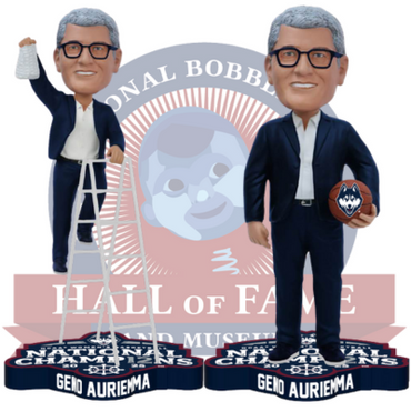 Geno Auriemma UConn Huskies 2025 NCAA Women's Basketball National Champions Bobbleheads (Presale) (ONLINE ORDER ONLY)