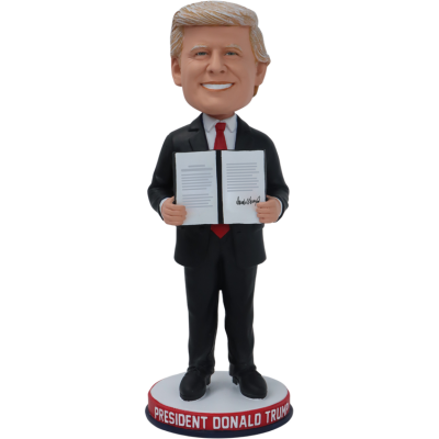 Donald Trump Executive Order Bobblehead (Presale) (ONLINE ORDER ONLY)