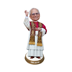 Pope Leo XIV Mini Bobblehead and Bobblehead Ornament (Presale) (ONLINE ORDER ONLY)