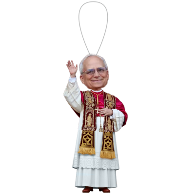 Pope Leo XIV Mini Bobblehead and Bobblehead Ornament (Presale) (ONLINE ORDER ONLY)