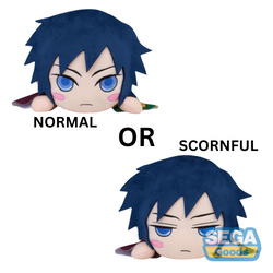 SEGA: Nesoberi Lay-Down Plush: Demon Slayer: Kimetsu no Yaiba - Giyu Tomioka (Normal OR Scornful) SP Plush (ONLINE ORDER ONLY)