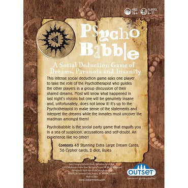 Psychobabble - A Social Deduction Game of Dreams & Insanity - Outset (ONLINE ORDER ONLY)