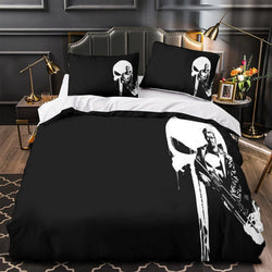 Punisher Duvet Cover Kids Room Bedding Set Without Filler (ONLINE ORDER ONLY)