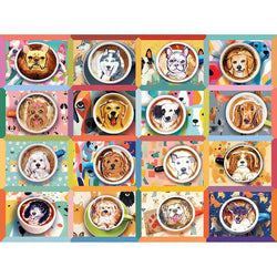 Puppy Lattes 275 Large Piece Jigsaw Puzzle Cobble Hill (ONLINE ORDER ONLY)