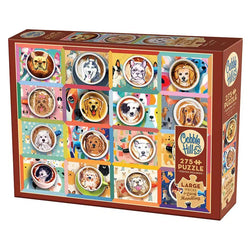 Puppy Lattes 275 Large Piece Jigsaw Puzzle Cobble Hill (ONLINE ORDER ONLY)
