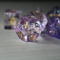 Purple Cloud Forge Fire Glass DND Dice Set (ONLINE ORDER ONLY)