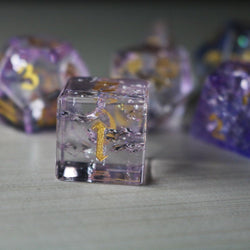 Purple Cloud Forge Fire Glass DND Dice Set (ONLINE ORDER ONLY)