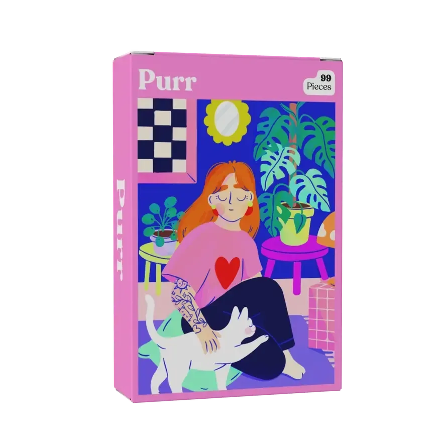 Purr 99 Piece Mini Jigsaw Puzzle Puzzledly (ONLINE ORDER ONLY)