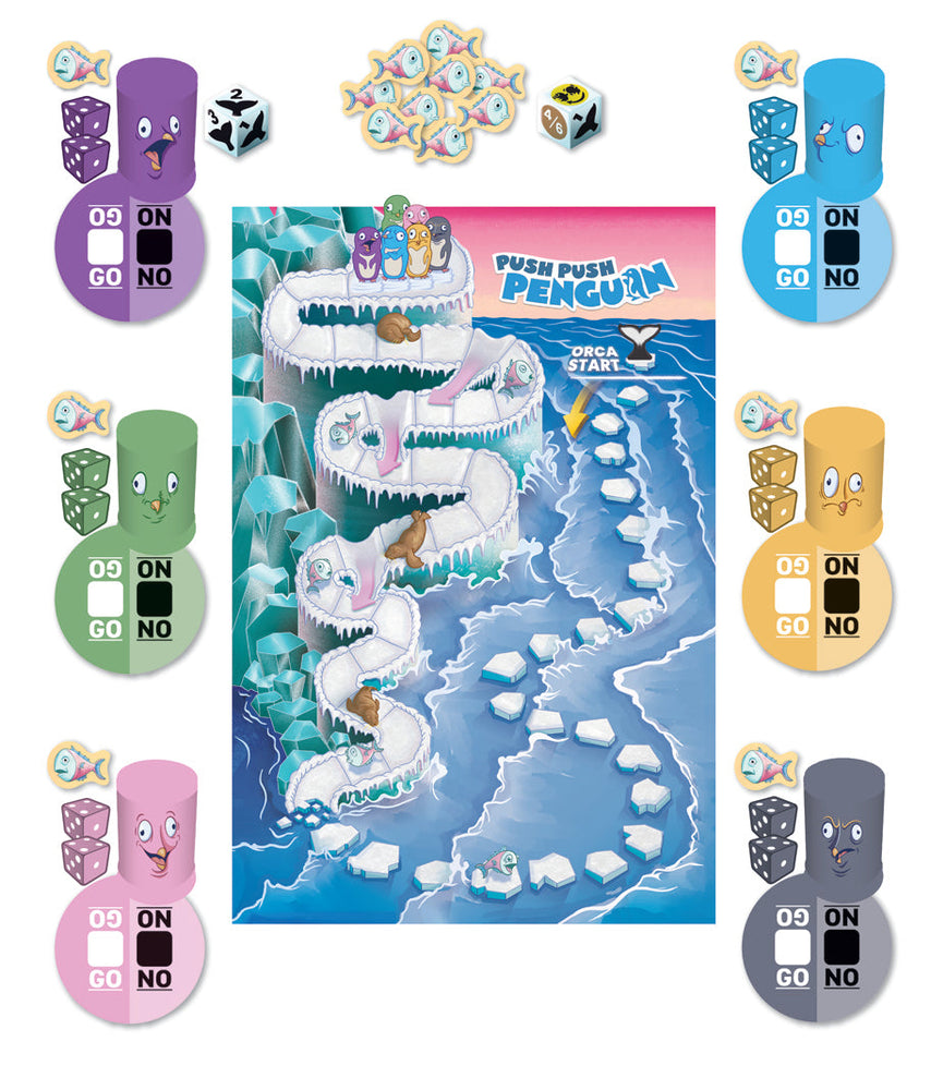 Push Push Penguin - Board Game (Online Order Only)