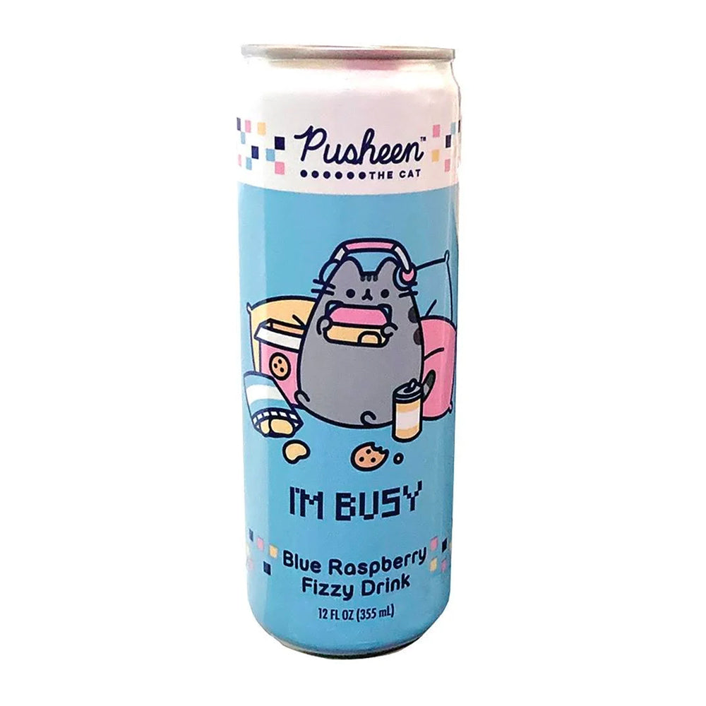 Pusheen The Cat Blue Raspberry Fizzy Drink (12oz) (ONLINE ORDER ONLY)