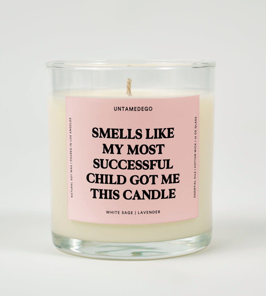 Smells Like My Most Successful Child Got Me This Candle Glass Candle (ONLINE ORDER ONLY)