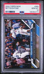 Graded 2024 Topps Now Shohei Ohtani #865 Baseball Card PSA 10 Gem Mint (ONLINE ORDER ONLY)