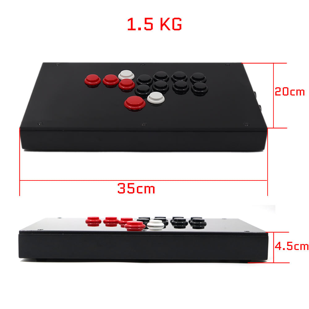 RAC-J803B All Button Leverless Arcade Game Controller for PC/PS/XBOX/SWITCH (Online Only)
