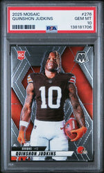 Graded 2025 Panini Mosaic Quinshon Judkins #276 Variation Rookie RC Football Card PSA 10 Gem Mint (ONLINE ORDER ONLY)