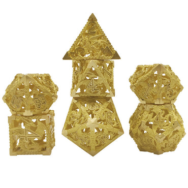 (Base Brass) Deadly Dragon Dice: Shards of Oblivion Hollow Metal (Online Only)