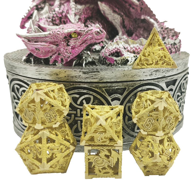 (Base Brass) Deadly Dragon Dice: Shards of Oblivion Hollow Metal (Online Only)