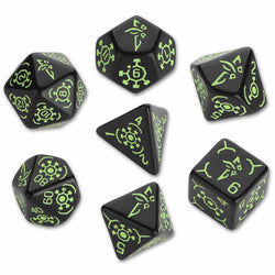 QWS66IEN21 Black Opaque Dice Green Ingress Enlightened Markings (ONLINE ORDER ONLY)