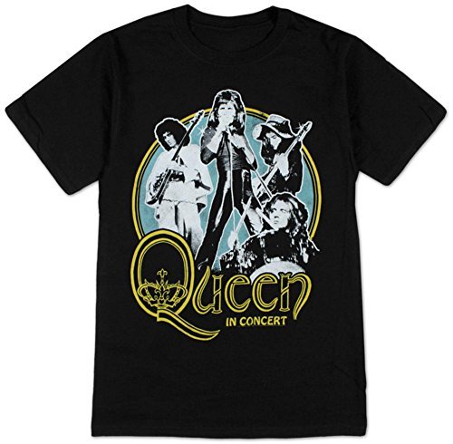 Men'S Queen In Concert T-Shirt, Black, Large [T-Shirt] (ONLINE ORDER ONLY)