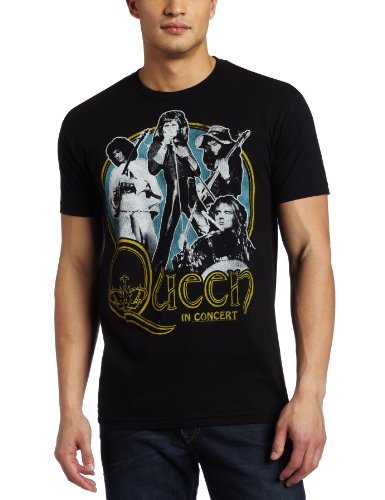 Men'S Queen In Concert T-Shirt, Black, X-Large [T-Shirt] (ONLINE ORDER ONLY)