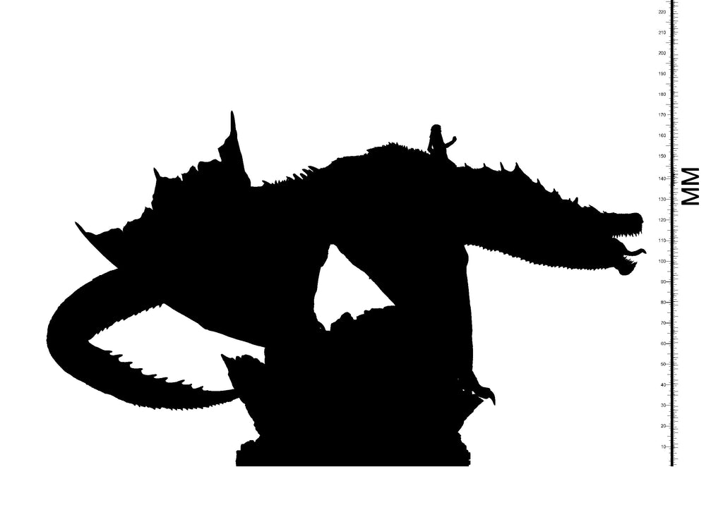 3D Printed Clay Cyanide Queen of Dragons 28mm 32mm D&D (Online Only)