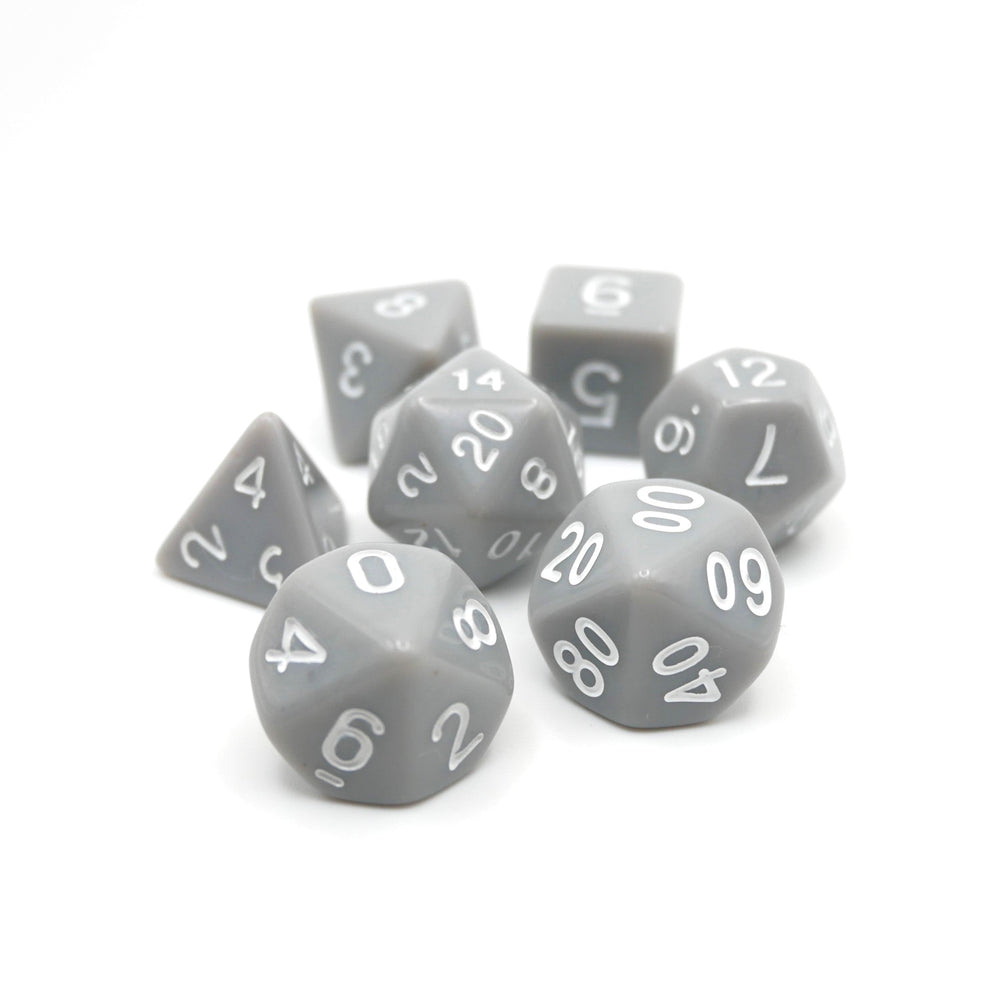 Quietus - 7 Piece DnD Dice Set | Acrylic RPG Gaming Dice (ONLINE ORDER ONLY)