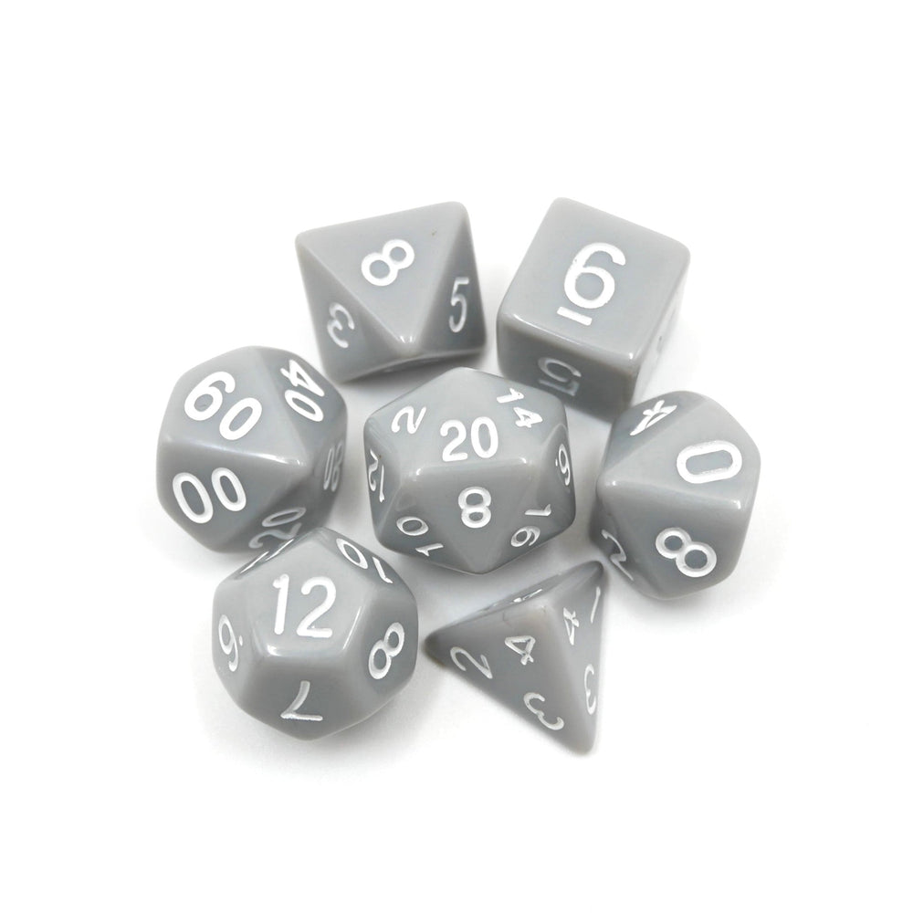Quietus - 7 Piece DnD Dice Set | Acrylic RPG Gaming Dice (ONLINE ORDER ONLY)