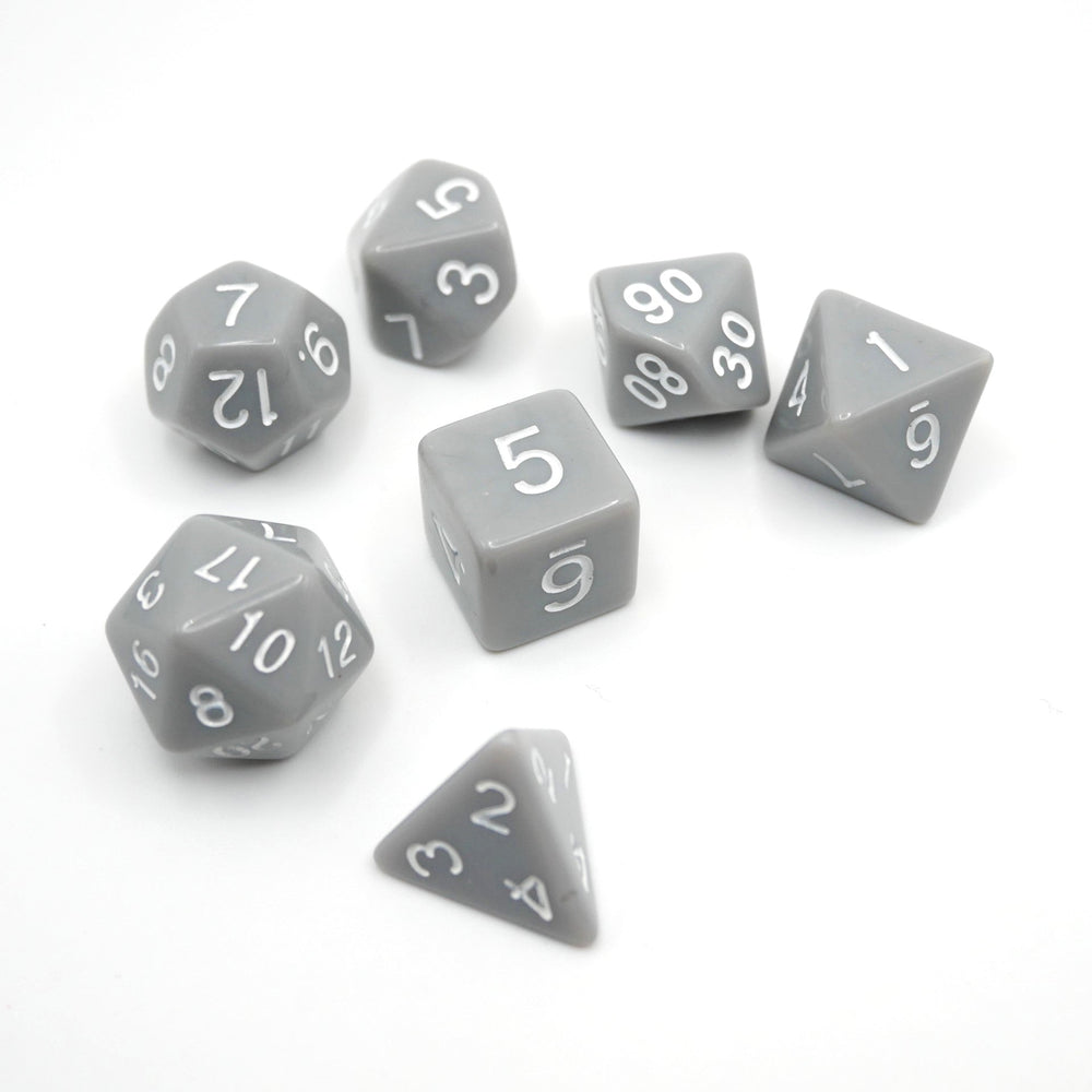 Quietus - 7 Piece DnD Dice Set | Acrylic RPG Gaming Dice (ONLINE ORDER ONLY)