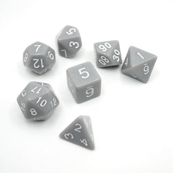Quietus - 7 Piece DnD Dice Set | Acrylic RPG Gaming Dice (ONLINE ORDER ONLY)