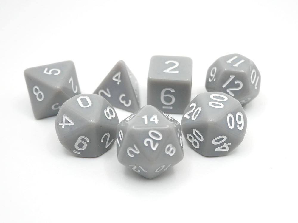 Quietus - 7 Piece DnD Dice Set | Acrylic RPG Gaming Dice (ONLINE ORDER ONLY)