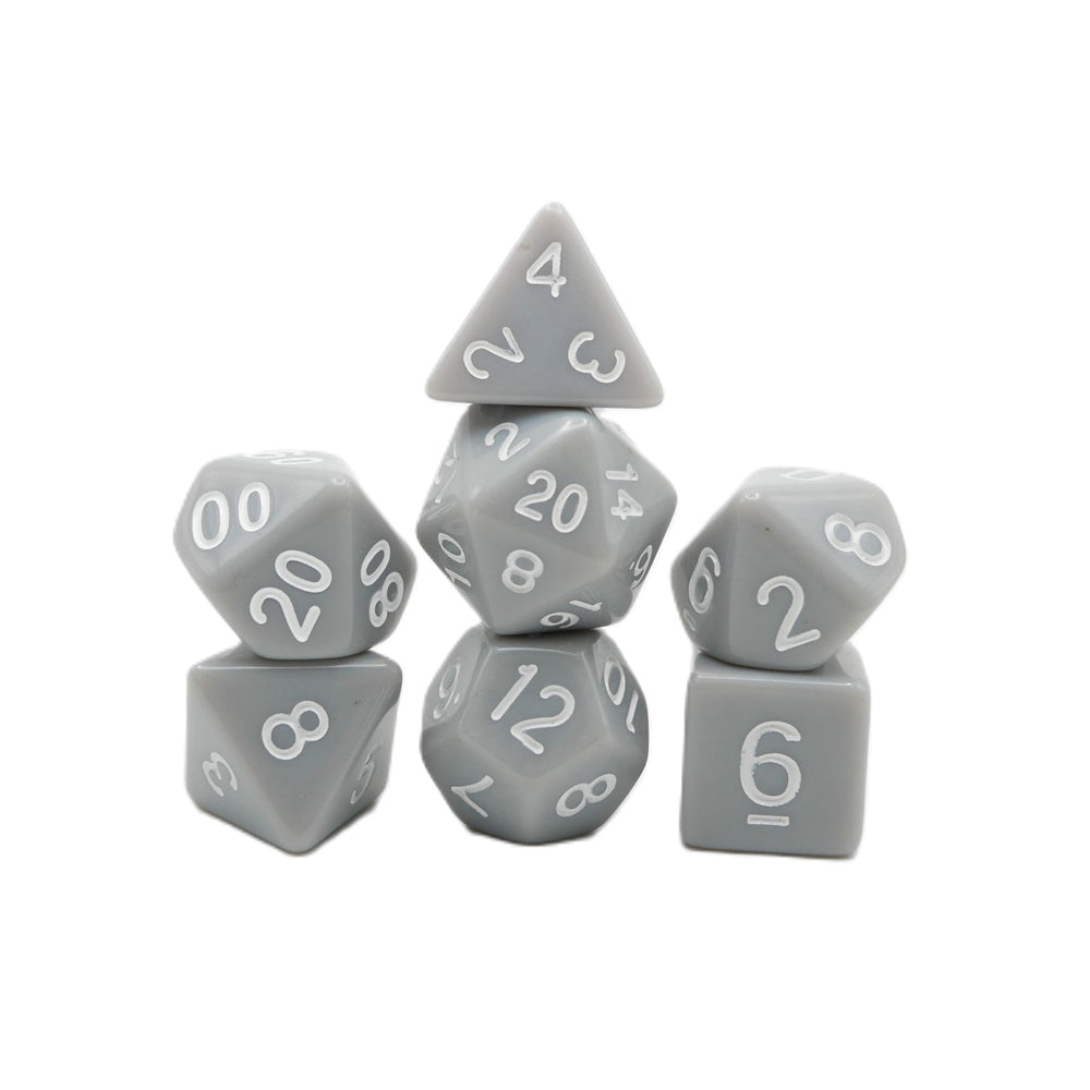Quietus - 7 Piece DnD Dice Set | Acrylic RPG Gaming Dice (ONLINE ORDER ONLY)