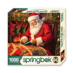 Quilting Santa 1000 Piece Jigsaw Puzzle Springbok