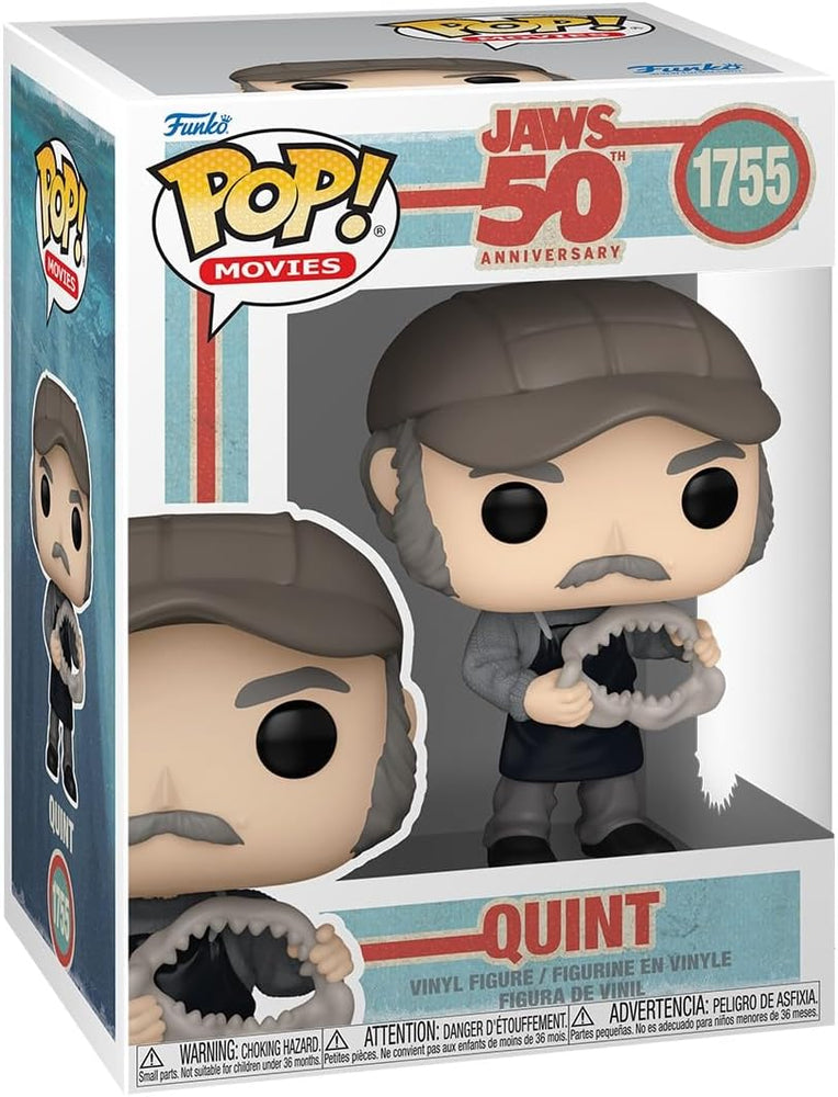 Jaws 50th Anniversary Quint Funko Pop! Vinyl Figure #1755 with Funko Protector (Online Order Only)
