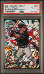 Graded 2024 Topps Bowmans Best Dylan Crews #BS5 Bowman Showpieces Rookie RC Baseball Card PSA 10 Gem Mint (ONLINE ORDER ONLY)