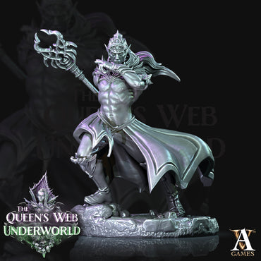 3D Printed Archvillain Games Dark Elves Arcane The Queen's Web Underworld 28 32mm D&D (Online Only)