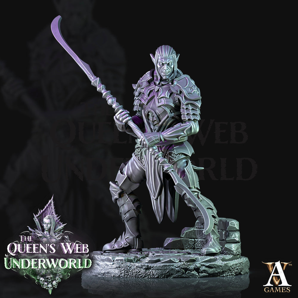 3D Printed Archvillain Games Dark Elves Melee The Queen's Web Underworld 28 32mm D&D (Online Only)