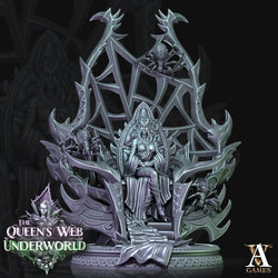 3D Printed Archvillain Games Dark Elves Divine The Queen's Web Underworld 28 32mm D&D (Online Only)