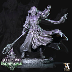 3D Printed Archvillain Games Dark Elves Arcane The Queen's Web Underworld 28 32mm D&D (Online Only)