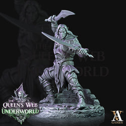 3D Printed Archvillain Games Dark Elves Melee The Queen's Web Underworld 28 32mm D&D (Online Only)
