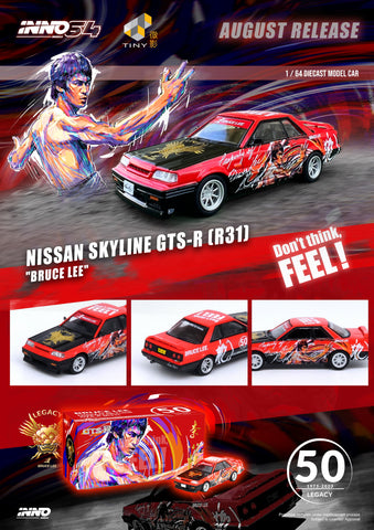 Inno64 x TINY Skyline GT-R's Series Honoring Bruce Lee's 50th Anniversary 1:64 (ONLINE ORDER ONLY)