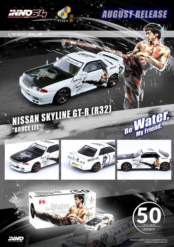 Inno64 x TINY Skyline GT-R's Series Honoring Bruce Lee's 50th Anniversary 1:64 (ONLINE ORDER ONLY)