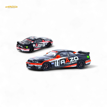 Inno64 NISSAN SKYLINE GT-R R33 #11 "RAZO TRAMPIO" N1 Super Endurance Series - SENDAN HIGHLAND 1995 Winner 1:64 (ONLINE ORDER ONLY)