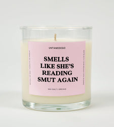 Smells Like She's Reading Smut Again Glass Candle (ONLINE ORDER ONLY)