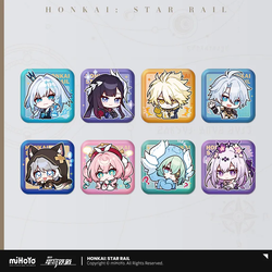 Pom-Pom Exhibition Series Square Tinplate Badge (ONLINE ORDER ONLY)